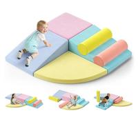 Blocs de construction en mousse pour enfants - Blocs de construction souples pour enfants - Pour l'escalade, la motricité - Grands blocs de construction - Jouet Montessori pour enfants - Housse