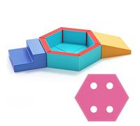 Blocs de construction en mousse pour enfants - Blocs de construction souples pour enfants - Pour l'escalade, la motricité - Grands blocs de construction - Jouet Montessori pour enfants - Housse