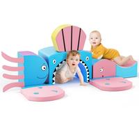 Blocs de construction en mousse pour enfants - Blocs de construction souples - Pour l'escalade et la motricité - Grands blocs de construction - Jouet Montessori pour enfants - Housse lavable pour