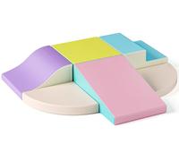 Blocs de construction en mousse pour enfants - Pour escalade, motricité - Grands blocs de construction - Jouet Montessori pour enfants - Housse lavable pour s'amuser en intérieur et bébé - Motif