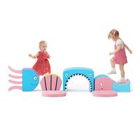Blocs de Construction en Mousse pour Enfants, thème Requin océan, Grands Blocs de Construction en Mousse, Blocs d'escalade d'intérieur, échafaudages pour Enfants (Requin Bleu)