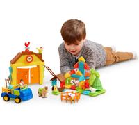 Blocs De Construction Ferme Jouet Set 67 Pièces ¿ Jouets Éducatifs Blocs De Construction Avec Poils, Animaux De La Ferme, Figurines ¿ Jouets Pour Enfants Et Bébés À Partir De 2 Ans