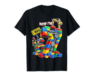 Blocs de Construction « I Was 6 Now I'm 7 th Birthday » pour garçons et Enfants T-Shirt