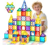 Blocs de construction magnétiques, 100 pièces de carreaux magnétiques | Pour les enfants de 3, 4, 5, 6, 7 et 8 ans, jouet d'apprentissage préscolaire, jeu de blocs de construction magnétiques