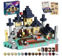 Blocs de Construction Magnétiques 100PCS pour Enfants, Château de Sorcier avec Personnages et Accessoires, Jeu de Construction Créatif 3D, Cubes Aimantés Éducatifs, Cadeau Garçon Fille 6 7 8 9 10 Ans