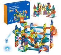 Blocs de construction magnétiques 110 pièces avec accessoires, jouet STEM pour enfants 3–8 ans