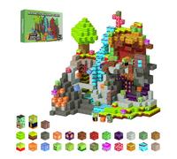 Blocs de Construction Magnétiques,150 Pièces Ensemble de Blocs Cubes Magnétiques pour Enfent,Jouet Sensoriel Montessori à Empiler