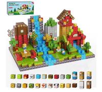 Blocs de Construction Magnétiques,200 Pièces Ensemble de Blocs Magnétiques pour Construire, Jouets Magnétiques Créatif pour Enfants