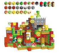 Blocs de Construction Magnétiques,200Pièces Ensemble de Blocs Cubes Magnétiques pour Construire de 3 à 10 Ans,Jouet Sensoriel