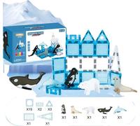 Blocs de construction magnétiques, 27 pièces, matériau ABS, convient aux enfants de 4 à 12 ans, X5208 27 PIECES