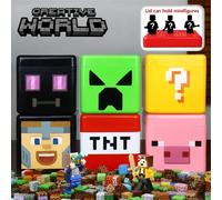 Blocs de construction magnétiques, coffret de rangement de jouets, peut contenir des figurines, Cube magnétique, modèle de plaque de base, jouets pour enfants, meilleur cadeau 200PCS-10Poupées-1BoîteE