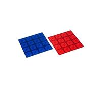 Blocs de construction magnétiques MagGenius Plaques de base 2 pièces Rouge - Dès 3 ans