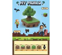 Blocs de construction magnétiques Minecraft 64 éléments + 2 figurines aléatoires