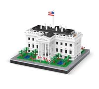 Blocs de construction Micro Mini Maison Blanche Kit de modèle 3D 2300+ Pièces Réplique architecturale à collectionner et cadeau pour soulager le stress
