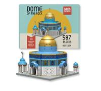 Blocs de Construction Monuments Musulmans - Set de Briques Compatible LEGO| Réplique d'Édifices Islamiques - Dome Of The Rock