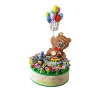 Blocs De Construction Ours Volant Créatif Pour Filles, Bricolage, Boîte À Musique De Rêve Technique, Briques, Jouets Cadeaux Pour Filles, 2021