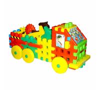 Blocs de construction Plaquettes spatiales Camion avec animaux