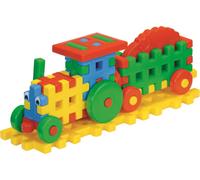 Blocs de construction Plaquettes spatiales Tracteur d'agriculteur
