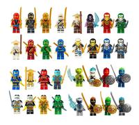 Blocs de construction, poupées humanoïdes, jouets, mini figurines, poupées humanoïdes, jouets pour enfants, cadeaux d'anniversaire, ninjas super-héros. c - 8 pcs