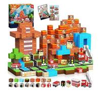 Blocs de construction pour créer un monde de pompiers style Minecraft - TEKPLAY - 100 pièces - Jouet enfant