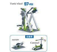 Blocs De Construction Pour Enfants, Jouets D'Assemblage, Machines Électriques, Principe De Groupe, Technologie D'Engrenage, Variété De Véhicules D'Ingénierie Pour Garçons