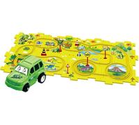 Blocs de construction pour enfants, Puzzles pour enfants, Blocs de construction créatifs, Puzzles interactifs pour enfants Rail avec avion, Voie ferrée - ZOOMSTER Dinosaur