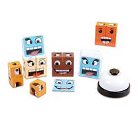 Blocs De Construction Rubik's Cube À Changement De Visage Pour Jeunes Enfants Blocs De Construction D'expression Action Ou Vérité Jeu De Bataille Jouets En Bois