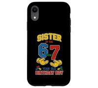 Blocs de Construction Sister 67 Meme Birthday 7 Ans Coque pour iPhone XR