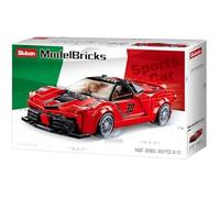 Blocs de construction - SLUBAN - Voiture de Sport Italienne - 262 pièces - Rouge - Multicolore