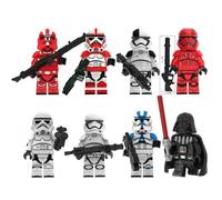 Blocs de construction Star Wars Légion Iron Fist Empire Stormtroopers Blocs de construction assemblés Jouets 8PCS