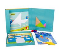 Blocs De Construction Tangram Magnétique 3d Pour Enfants, Puzzle, Jouet Éducatif, Développement Précoce De L'Intelligence, 2021