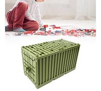 Blocs de Conteneurs D'expédition, Jouet de Construction éducatif avec étui de Rangement, Drôle et Intéressant, Longue Durée, 6.5x13x7.5cm (Green)