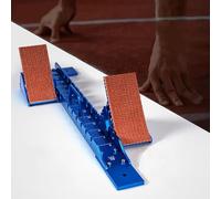 Blocs de course en aluminium pour compétition d'athlétisme avec pédales réglables