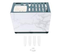 Blocs de couteaux multifonctionnels avec plaque blanche, planche à découper, porte-couvercle de Pot, organisateur de rangement de cuisine, matériau en fer 18.5x28x23cm (Cadre vert de comptoir)