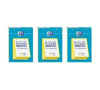Blocs de fiches Bristol - OXFORD - A5 - 30 feuilles - Petits carreaux 5x5 - Jaune