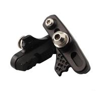 Blocs de frein de jante pour roues de vélo en fibre de carbone avec réduction du bruit et alliage d'aluminium anti-déformation pour une utilisation à long terme (noir)