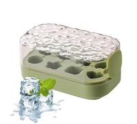 Blocs de glace Moules et plateaux, plateau de blocs de glace, Communiqué de presse Coud à l'épreuve des fuites Fell rapide avec moule à glace de stockage, Économie d'espace lavable 8 grilles Coube con