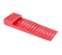 Blocs de jauge, Ensemble de 7 règles de hauteur Measuring Blck for scie à table, tapis de mesure for travaux de bricolage(Rot)