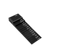 Blocs de jauge, Ensemble de 7 règles de hauteur Measuring Blck for scie à table, tapis de mesure for travaux de bricolage(Zwart)