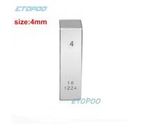 Blocs de jauge, Jauge De Bloc En Acier De Précision, Jauge Parallèle À Broche, Bloc De Mesure, Outils De Tour, 1mm 2mm 3mm 4mm 5mm 6mm 7mm 8mm 9mm 10mm(4mm block gauge)