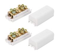 Blocs de Jonction 4Pcs Bornier en T 1 Entrée 2 Sorties 1000V 80A Haute Puissance Borniers à Épissure Rapide pour Installation Électrique ZK-1310