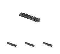 Blocs de jonction életriques | Barrières de Connexion Terminal | Connecteur Rapide borne de Serrage pour câble électrique | Barette 2,5 mm Vrac | 704020, Noir Vrac, 2,5 milimètre carré (Lot de 4)
