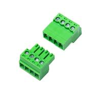 Blocs de jonction enfichables Lot de 10 borniers de soudage bout à bout aériens de type 15EDGRK-3,81 mm, enfichables, de type 2EDG, verts, 2EDGRK(7 pin 10 sets)