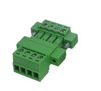 Blocs de jonction enfichables Lot de 5 connecteurs à vis à angle droit 15EDG 3,81 mm 2/3/4/5/6/7/8-16 broches, pas de 3,81 mm, fiche mâle + embase femelle 2 broches, 3 broches à 8 broches(7P)