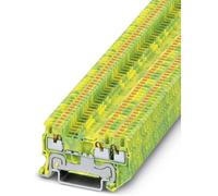 Blocs de jonction pour conducteur de protection Phoenix Contact PT 1,5/S-TWIN-PE 3208171 vert, jaune 50 pc(s)