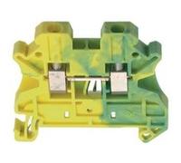 Blocs de jonction simple - UT 2,5 - 2 Connexions - Raccordement vissé - Jaune / vert
