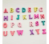 Blocs De Lettres/Chiffres En Bois, Bricolage, Matériaux Multicolores D'enseignement, Jouets De Puzzle Pour Enfants, Lettres/Chiffres W Q4v5, 100, Pièces/Ensemble