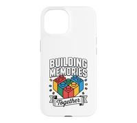 Blocs de mémoire de Construction Maître de Construction Briques Jouets Coque pour iPhone 15