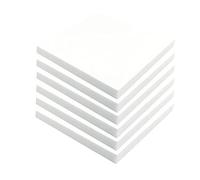 Blocs de mousse de polystyrène haute densité for l'artisanat et le modelage - 20 cm x 20 cm, for la sculpture, les projets de bricolage et l'utilisation scolaire(White,Thickness 2cm 6pcs)