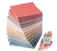 Blocs de notes adhésives transparentes 12 blocs 600 feuilles format 3x3 notes adhésives de colorées bloc